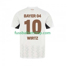 Günstige Fußball Trikotsatz Bayer 04 Leverkusen Florian Wirtz 10 Herren Auswärtstrikot 2024-2025 Kurzarm