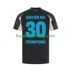 Günstige Fußball Trikotsatz Bayer 04 Leverkusen Frimpong 30 Herren Ausweichtrikot 2024-2025 Kurzarm
