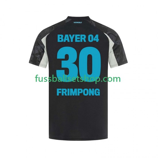 Günstige Fußball Trikotsatz Bayer 04 Leverkusen Frimpong 30 Herren Ausweichtrikot 2024-2025 Kurzarm