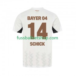 Günstige Fußball Trikotsatz Bayer 04 Leverkusen Patrik Schick 14 Herren Auswärtstrikot 2024-2025 Kurzarm