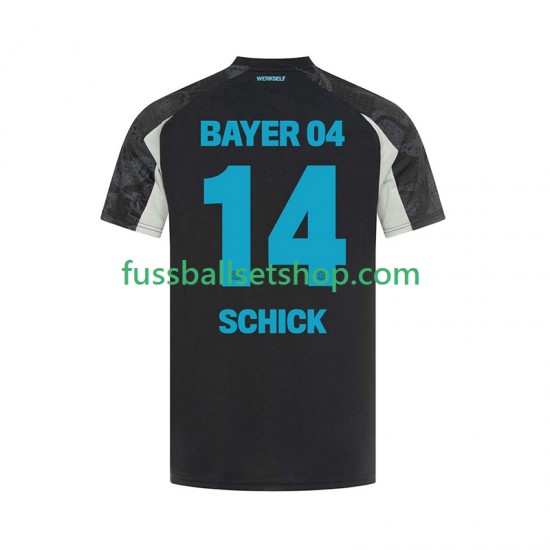 Günstige Fußball Trikotsatz Bayer 04 Leverkusen Patrik Schick 14 Herren Ausweichtrikot 2024-2025 Kurzarm