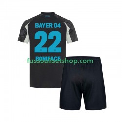 Günstige Fußball Trikotsatz Bayer 04 Leverkusen Victor Boniface 22 Kinder Ausweichtrikot 2024-2025 Kurzarm