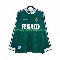 Günstige Fußball Trikotsatz Deportivo de La Coruna Retro Herren Auswärtstrikot 1999 Langarm