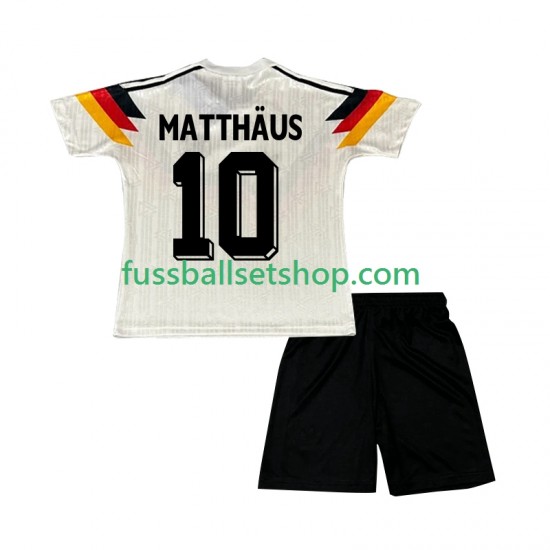 Günstige Fußball Trikotsatz Deutschland Matthaus 10 1990 Retro Kinder Heimtrikot Kurzarm