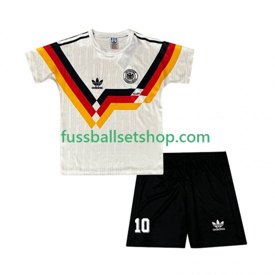 Günstige Fußball Trikotsatz Deutschland Matthaus 10 1990 Retro Kinder Heimtrikot Kurzarm