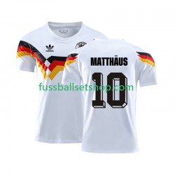 Günstige Fußball Trikotsatz Deutschland Matthaus 10 1990 Retro Herren Heimtrikot Kurzarm
