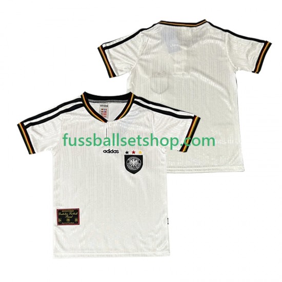 Günstige Fußball Trikotsatz Deutschland 1996 Retro Herren Heimtrikot Kurzarm