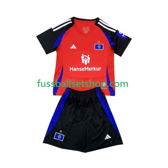 Günstige Fußball Trikotsatz Hamburger SV Kinder Ausweichtrikot 2024-2025 Kurzarm