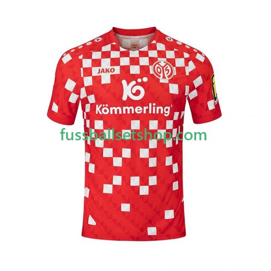 Günstige Fußball Trikotsatz Mainz 05 Herren Heimtrikot 2024-2025 Kurzarm