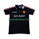 Günstige Fußball Trikotsatz Manchester United Beckham 7 Retro Herren Ausweichtrikot 1998 1999 Kurzarm