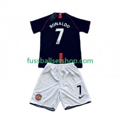 Günstige Fußball Trikotsatz Manchester United Cristiano Ronaldo 7 2007 Retro Kinder Auswärtstrikot 2008 Kurzarm