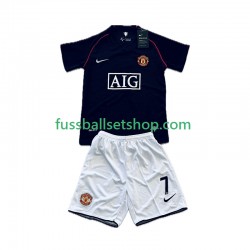 Günstige Fußball Trikotsatz Manchester United Cristiano Ronaldo 7 2007 Retro Kinder Auswärtstrikot 2008 Kurzarm
