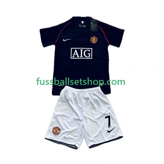 Günstige Fußball Trikotsatz Manchester United Cristiano Ronaldo 7 2007 Retro Kinder Auswärtstrikot 2008 Kurzarm
