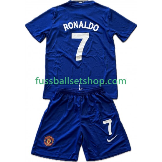 Günstige Fußball Trikotsatz Manchester United Cristiano Ronaldo 7 2009 Retro Kinder Ausweichtrikot 2008 Kurzarm