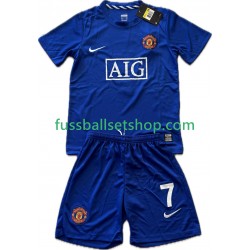 Günstige Fußball Trikotsatz Manchester United Cristiano Ronaldo 7 2009 Retro Kinder Ausweichtrikot 2008 Kurzarm
