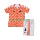 Günstige Fußball Trikotsatz Niederlande Cruyff 14 1988 Retro Kinder Heimtrikot Kurzarm