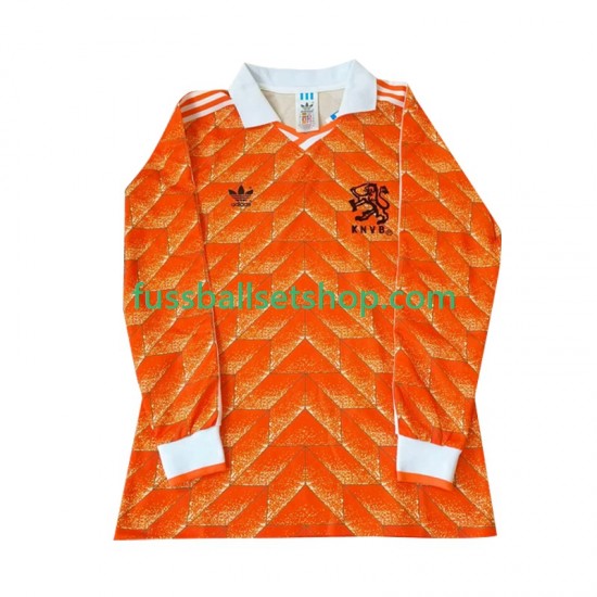 Günstige Fußball Trikotsatz Niederlande Retro Herren Heimtrikot 1998 Langarm
