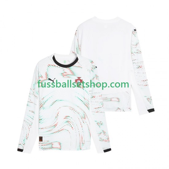 Günstige Fußball Trikotsatz Portugal Herren Auswärtstrikot 2025 Langarm