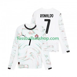 Günstige Fußball Trikotsatz Portugal Cristiano Ronaldo 7 Herren Auswärtstrikot 2025 Langarm