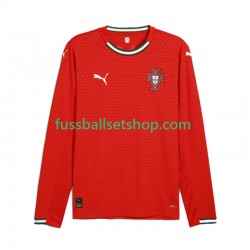 Günstige Fußball Trikotsatz Portugal Herren Heimtrikot 2025 Langarm