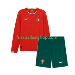Günstige Fußball Trikotsatz Portugal Kinder Heimtrikot 2025 Langarm