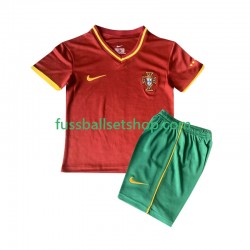 Günstige Fußball Trikotsatz Portugal 2000 Retro Kinder Heimtrikot Kurzarm