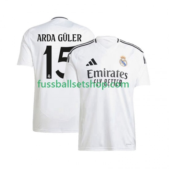Günstige Fußball Trikotsatz Real Madrid ARDA GuLER 15 Herren Heimtrikot 2024-2025 Kurzarm