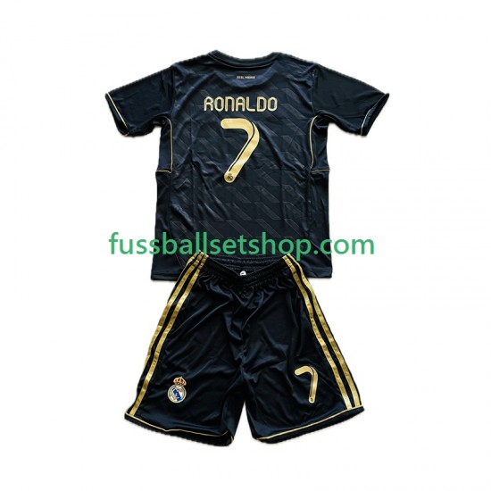 Günstige Fußball Trikotsatz Real Madrid Cristiano Ronaldo 7 2012 Retro Kinder Auswärtstrikot 2011 Kurzarm