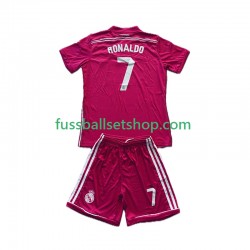 Günstige Fußball Trikotsatz Real Madrid Cristiano Ronaldo 7 2014 2015 Retro Kinder Auswärtstrikot Kurzarm