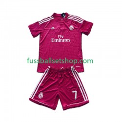 Günstige Fußball Trikotsatz Real Madrid Cristiano Ronaldo 7 2014 2015 Retro Kinder Auswärtstrikot Kurzarm