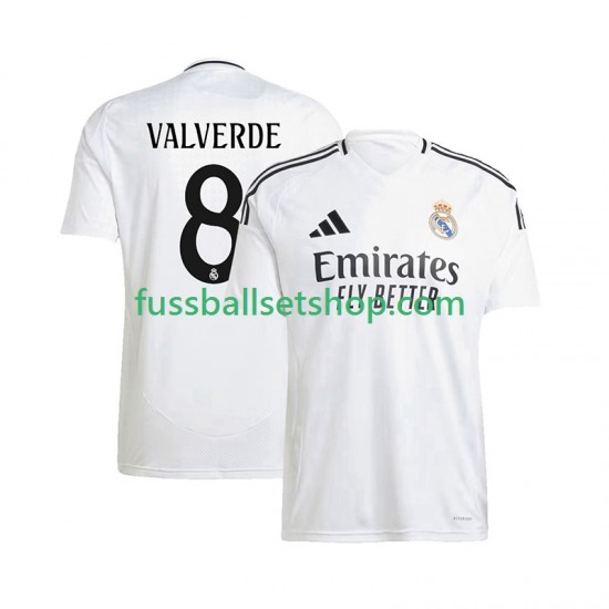 Günstige Fußball Trikotsatz Real Madrid Federico Valverde 8 Herren Heimtrikot 2024-2025 Kurzarm