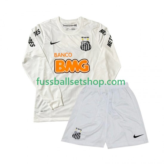 Günstige Fußball Trikotsatz Santos 2012 Retro Kinder Heimtrikot 2011 Langarm