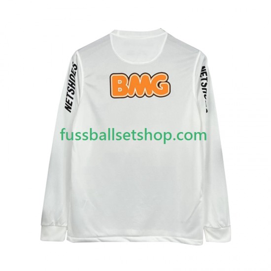 Günstige Fußball Trikotsatz Santos 2012 Retro Herren Heimtrikot 2011 Langarm