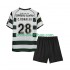 Günstige Fußball Trikotsatz Sporting CP Cristiano Ronaldo 28 2001 2003 Retro Kinder Heimtrikot Kurzarm