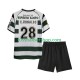 Günstige Fußball Trikotsatz Sporting CP Cristiano Ronaldo 28 2001 2003 Retro Kinder Heimtrikot Kurzarm