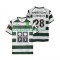 Günstige Fußball Trikotsatz Sporting CP Cristiano Ronaldo 28 2001 2003 Retro Herren Heimtrikot Kurzarm