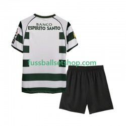 Günstige Fußball Trikotsatz Sporting CP 2001 2003 Retro Kinder Heimtrikot Kurzarm