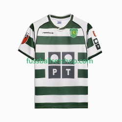 Günstige Fußball Trikotsatz Sporting CP 2001 2003 Retro Herren Heimtrikot Kurzarm