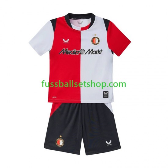 Günstige Fußball Trikotsatz Feyenoord Rotterdam Kinder Heimtrikot 2026-2027 Kurzarm