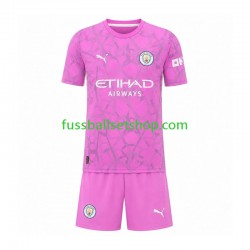 Günstige Fußball Trikotsatz Manchester City Torwart Kinder Auswärtstrikot 2026-2027 Kurzarm