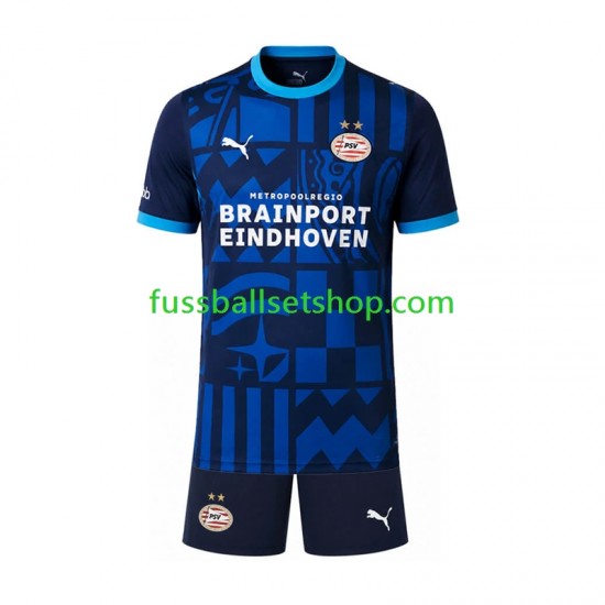 Günstige Fußball Trikotsatz PSV Eindhoven Kinder Ausweichtrikot 2026-2027 Kurzarm