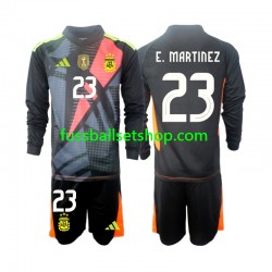 Günstige Fußball Trikotsatz Argentinien Emiliano Martinez 23 Torwart Kinder Heimtrikot 2024 Langarm
