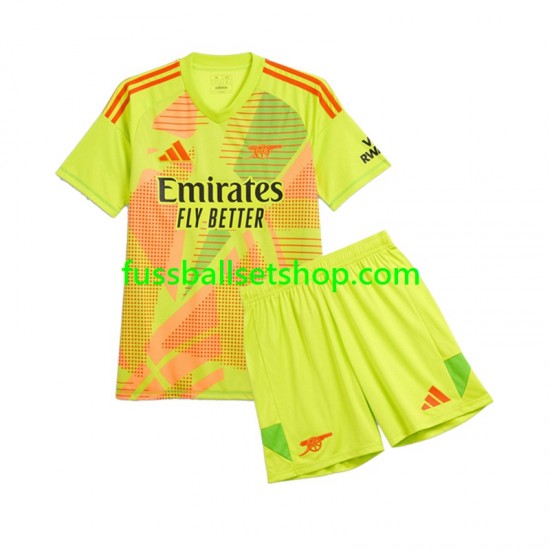 Günstige Fußball Trikotsatz Arsenal Torwart Kinder Heimtrikot 2024-2025 Kurzarm