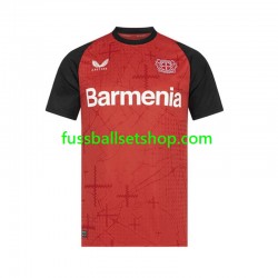 Günstige Fußball Trikotsatz Bayer 04 Leverkusen Herren Heimtrikot 2024-2025 Kurzarm