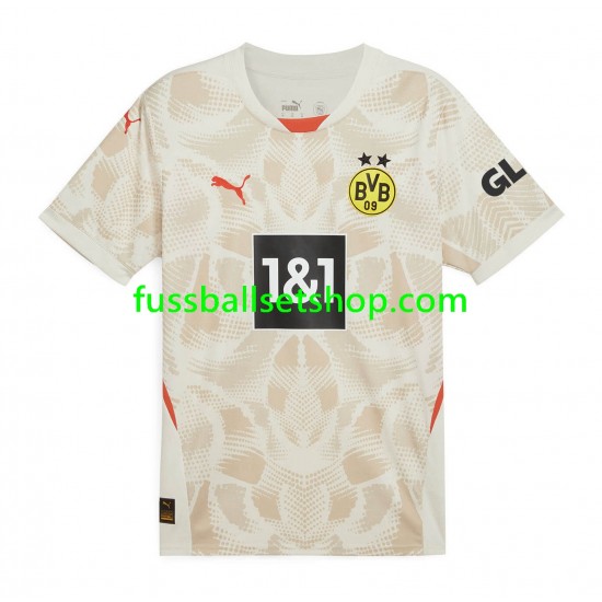 Günstige Fußball Trikotsatz Borussia Dortmund Torwart Herren Auswärtstrikot 2024-2025 Kurzarm