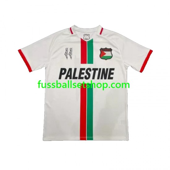 Günstige Fußball Trikotsatz Club Deportivo Palestino Center Stripre Herren Auswärtstrikot 2024-2025 Kurzarm