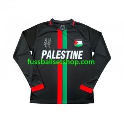 Günstige Fußball Trikotsatz Club Deportivo Palestino Center Stripre Herren Heimtrikot 2024-2025 Langarm