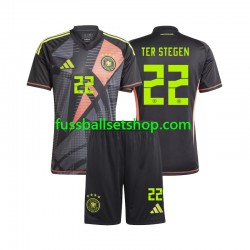 Günstige Fußball Trikotsatz Deutschland Ter Stegen 22 Torwart Kinder Heimtrikot Euro 2024 Kurzarm