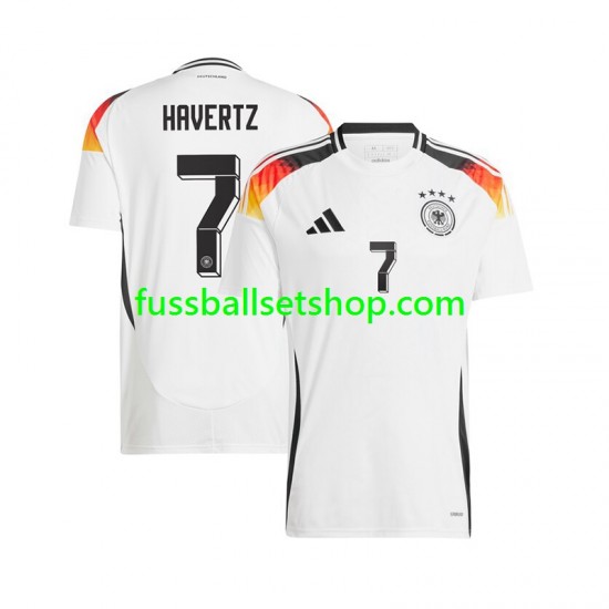 Günstige Fußball Trikotsatz Deutschland Havertz 7 Herren Heimtrikot Euro 2024 Kurzarm