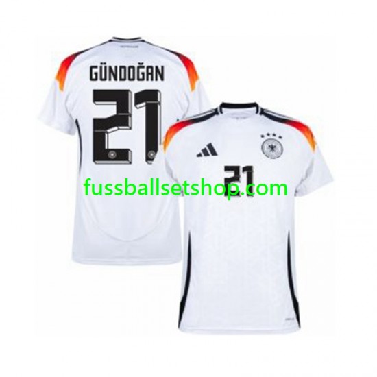 Günstige Fußball Trikotsatz Deutschland Ilkay Gundogan 21 Herren Heimtrikot Euro 2024 Kurzarm